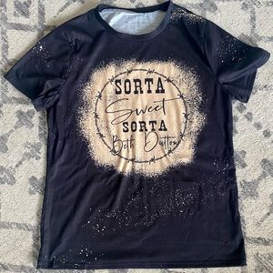 Yellowstone Beth Dutton distressed short sleeve shirt